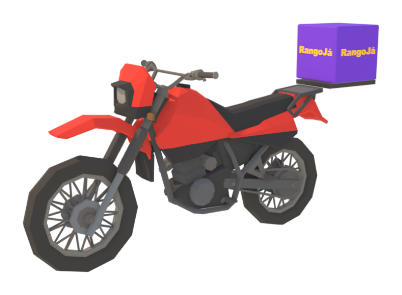 A moto 125cc com baú
